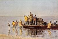 Eakins, Thomas - Taking up the Net